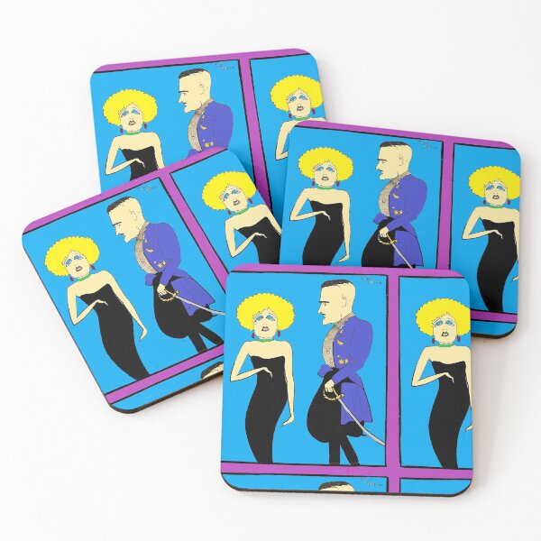 Item preview, MAE MURRAY John Gilbert THE MERRY WIDOW caricatures by John Decker designed and sold by Love30smovies.