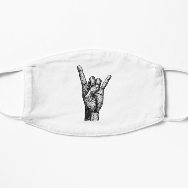 Metal Hand Gesture Small Mask