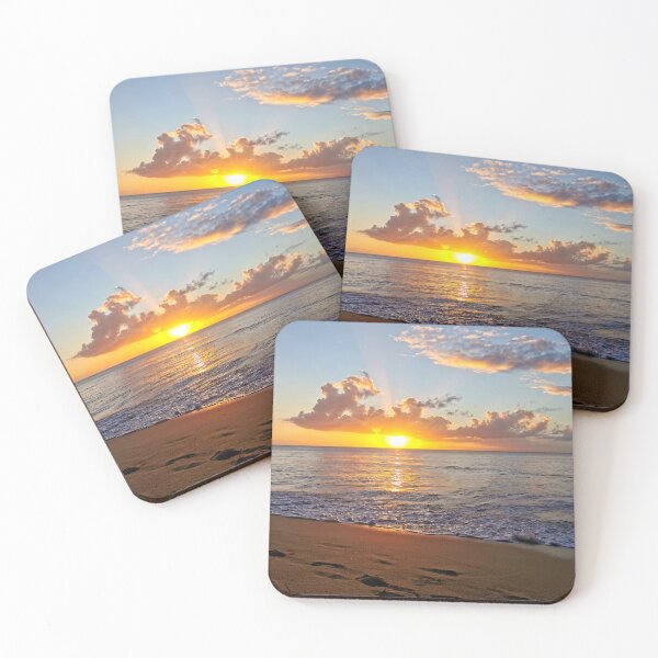 Item preview, Glowing Caribbean beach sunset designed and sold by StylePunch.