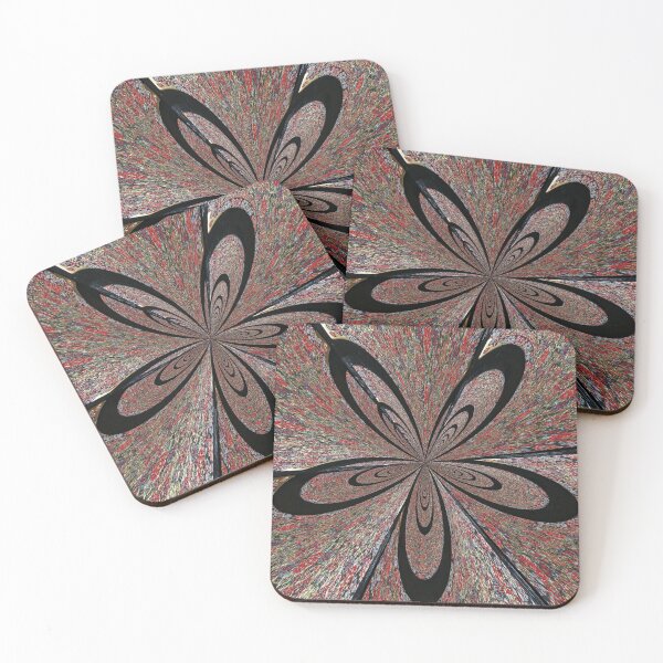 Item preview, Black 3-D Flower on Mosaic Background designed and sold by MOBpubdesign.