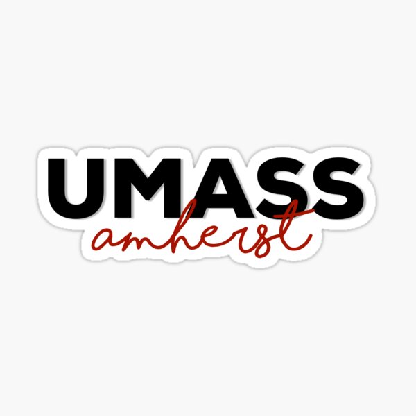 "UMass Amherst" Sticker by ahp00 | Redbubble