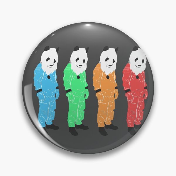 Item preview, Bearded Space Panda 3 (black) designed and sold by animinimal.