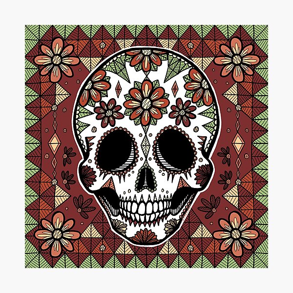 Item preview, Flower Crown Sugar Skull designed and sold by Stack.