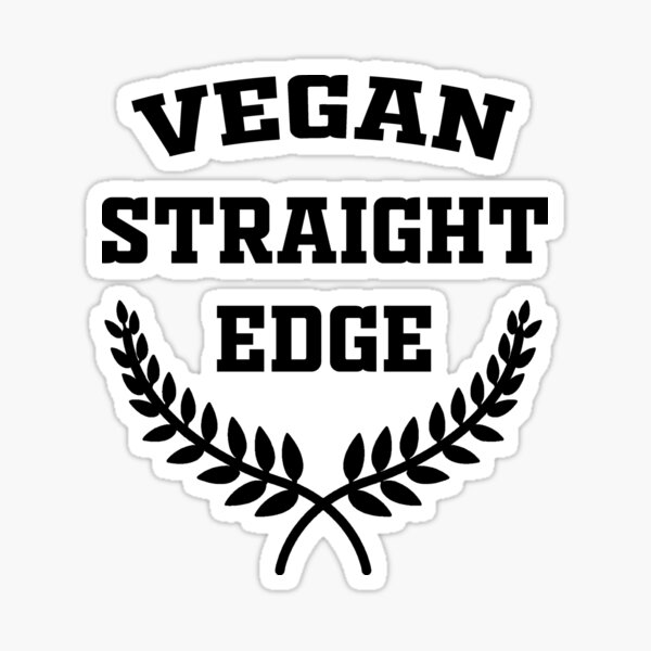 Straight edge vegan Sticker