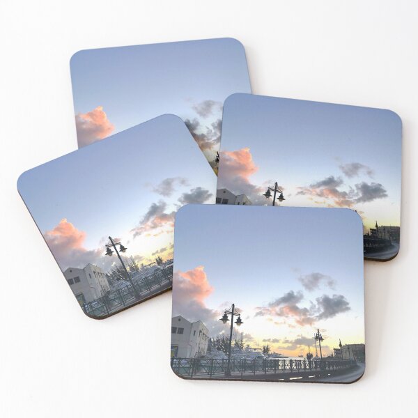 Item preview, Pastel sunset over tropical marina designed and sold by StylePunch.