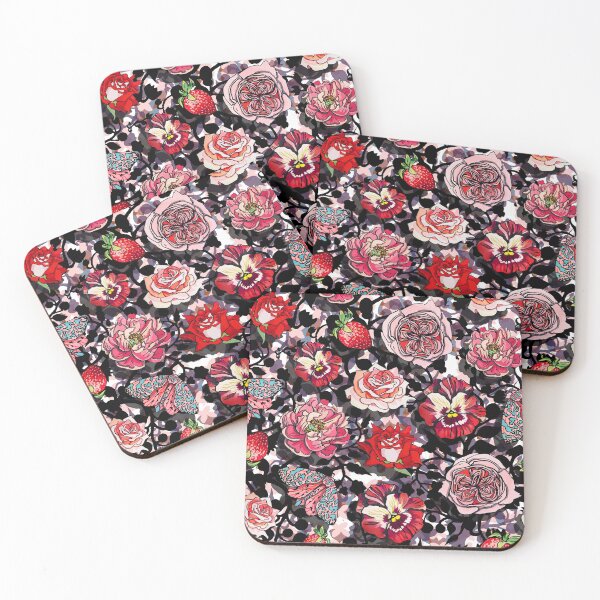 Item preview, flores rosadas con vides negras designed and sold by ariellemorris.