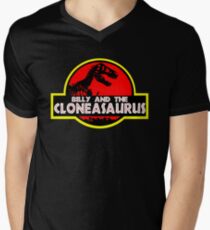 Billy and the cloneasaurus - The Simpsons Cartoon Men's V-Neck T-Shirt