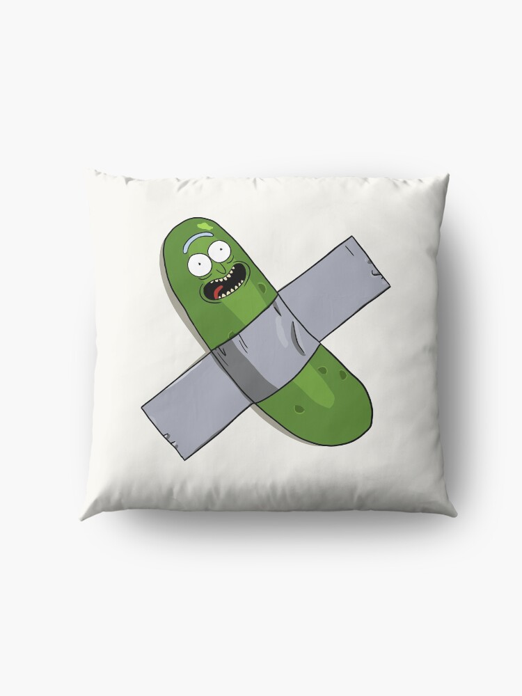 Alternate view of Pickle Rick Modern Art Happy Version - Rick and Morty Fan Art Floor Pillow