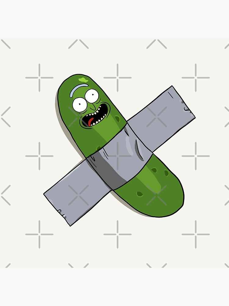 Pickle Rick Modern Art Happy Version - Rick and Morty Fan Art by Radarek1989
