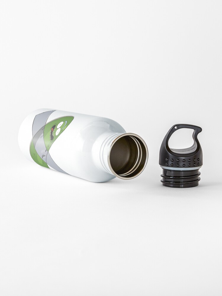 Alternate view of Pickle Rick Modern Art Happy Version - Rick and Morty Fan Art Water Bottle