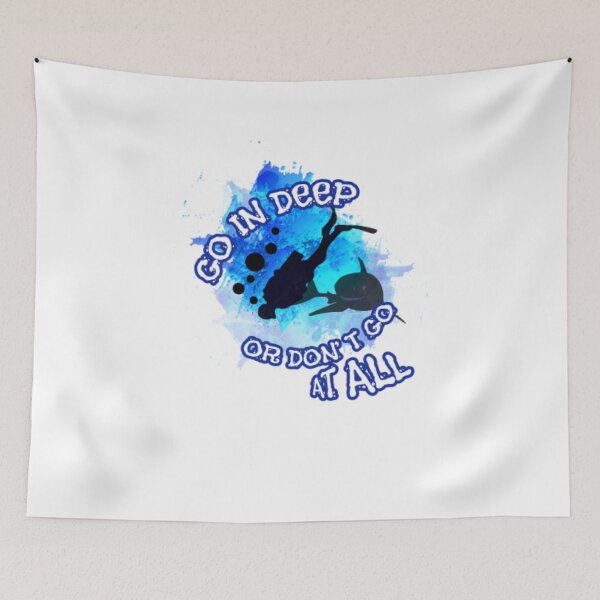 Item preview, Scuba Diving T Shirt Go Deeper Or Dont Go At All designed and sold by CristinaKarman3.