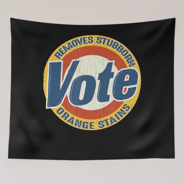 Item preview, Vintage Vote Removes Stubborn Orange Stains Funny AntiTrump designed and sold by HollyHaddad.