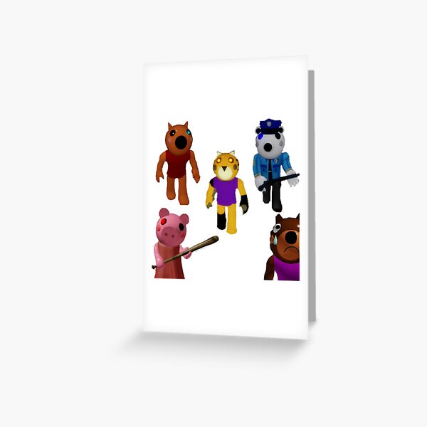Roblox Piggy Greeting Cards Redbubble - new roblox piggy toys