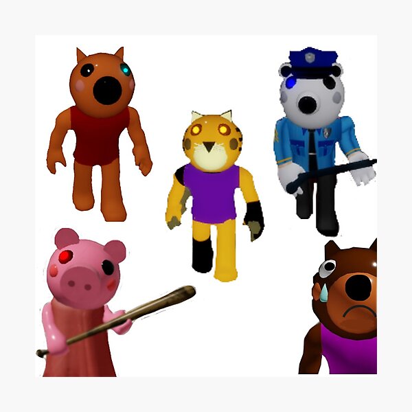 Roblox Game Wall Art Redbubble - slogoman roblox piggy