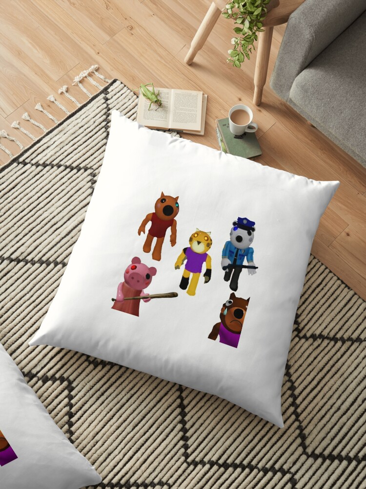 Roblox Piggy Floor Pillow By Noupui Redbubble - roblox dibujo kawaii imagenes de piggy roblox