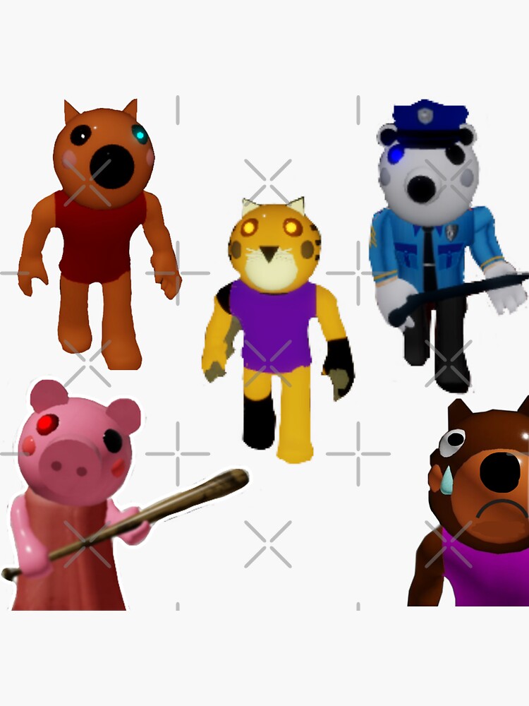 Piggy Roblox Doggy Fanart Piggy Roblox Doggy Stickers Redbubble