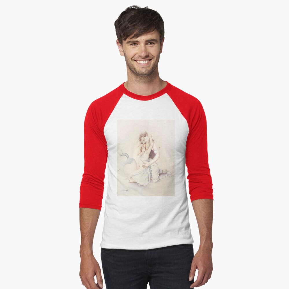 Item preview, Baseball ¾ Sleeve T-Shirt designed and sold by sara-moon.