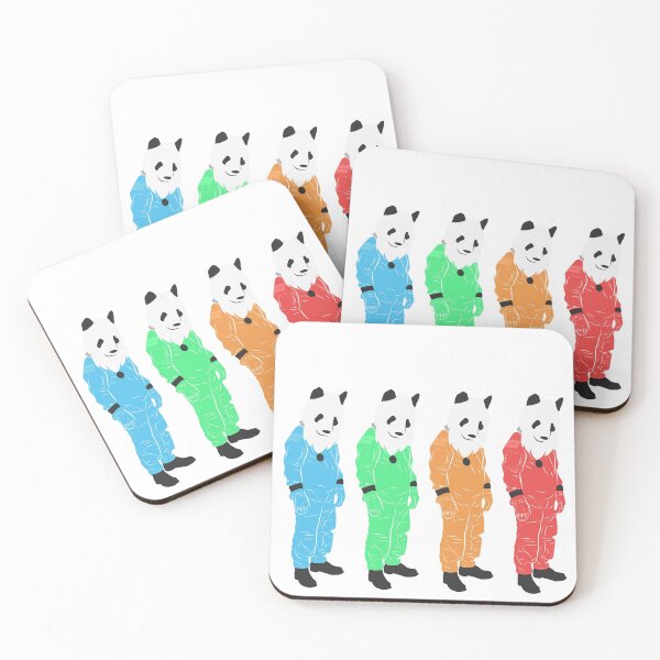 Item preview, Bearded Space Panda 3 (white) designed and sold by animinimal.