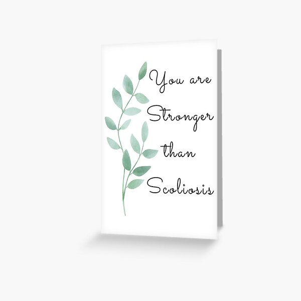 Item preview, You are Stronger than Scoliosis designed and sold by hopescoliosis.
