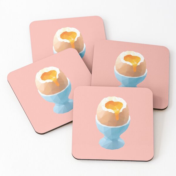 Item preview, Boiled Egg Polygon Art designed and sold by polymolystudio.