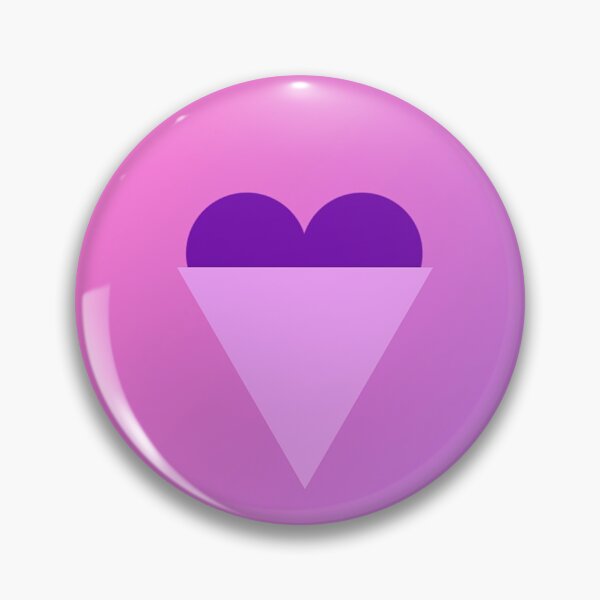 Item preview, purple Heart with triangle /love triangle designed and sold by ItezaPatterns.