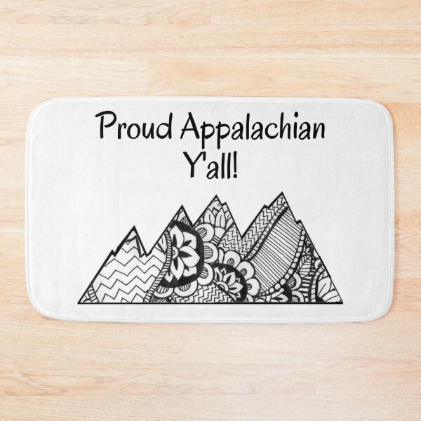 Item preview, Orgulloso Appalachian Y'all Mountain Range Floral Doodle designed and sold by CrystalRaen.