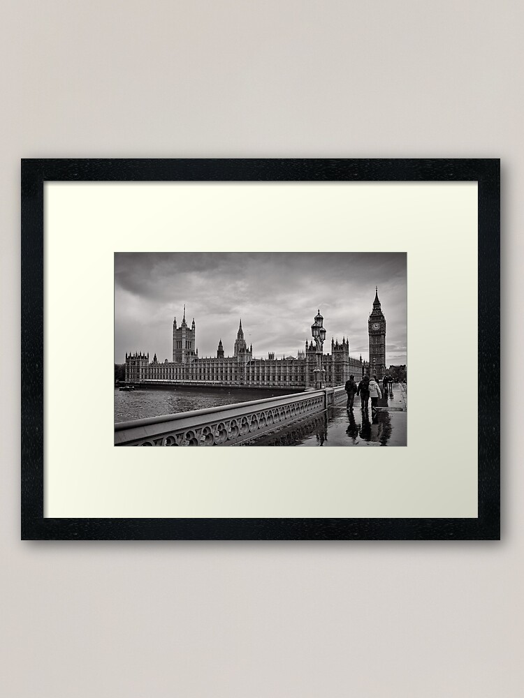 Alternate view of Walking to Westminster - London - Britain Framed Art Print