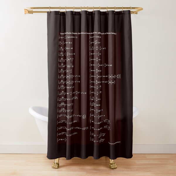Some #Indefinite #Integrals #IndefiniteIntegral Shower Curtain