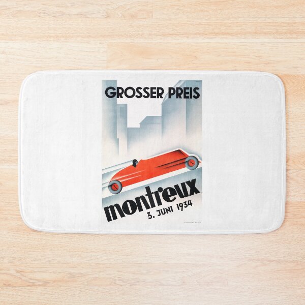 Item preview, 1934 SWITZERLAND Montreux Grand Prix Racing Poster designed and sold by retrographics.
