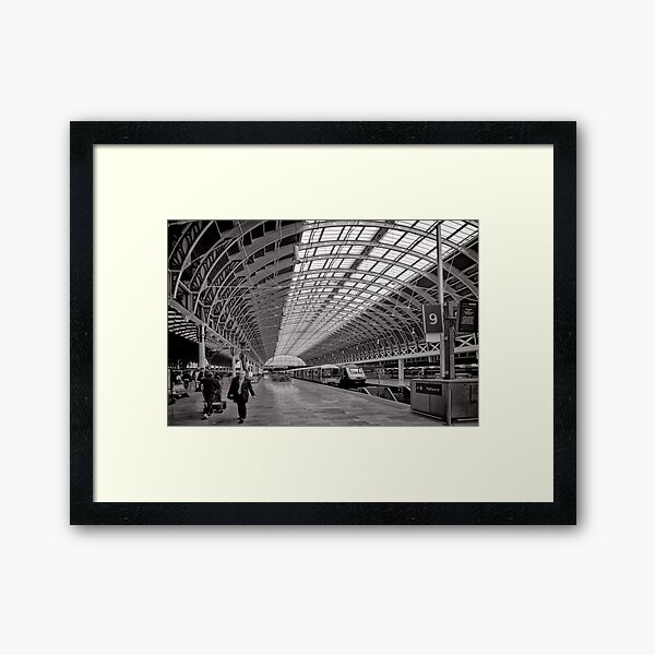 Paddington Platform 9 - London - Britain Framed Art Print