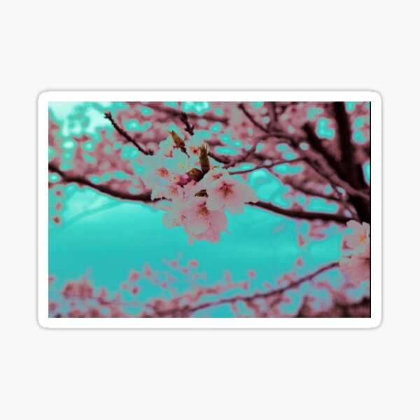 Neon Sakura Sticker