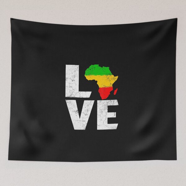 Item preview, LOVE Africa-Map Black- History Month Men Women Kids designed and sold by Olivernaessens.