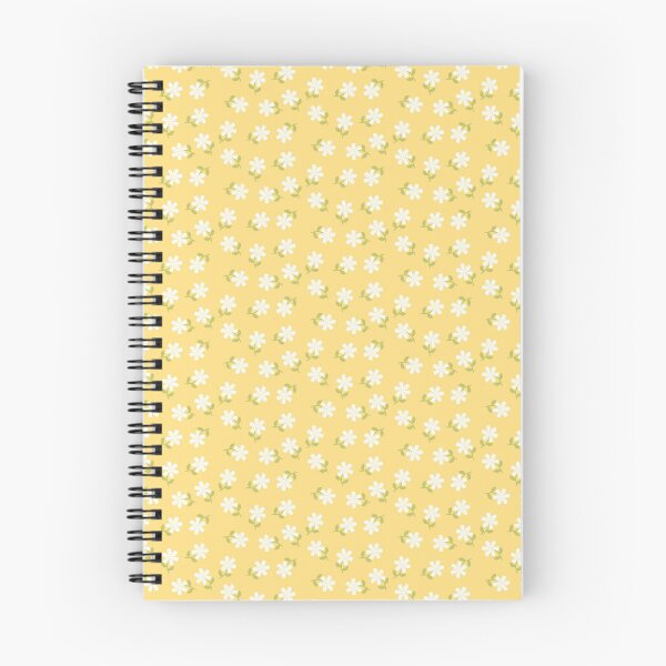 Item preview, White Flowers on Yellow Floral Pattern  designed and sold by RootSquare.