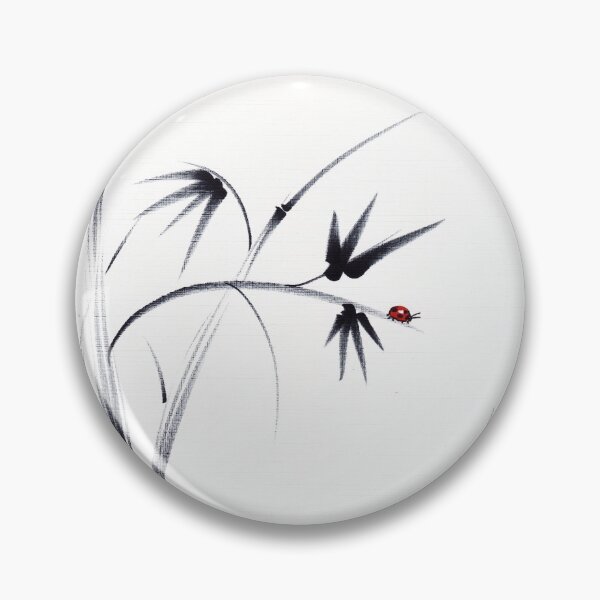 Item preview, Lovely Day - Sumie ink brush pen painting designed and sold by Rebecca Rees.