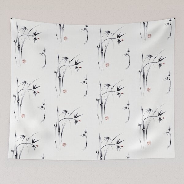 Item preview, Lovely Day - Sumie ink brush pen painting designed and sold by Rebecca Rees.