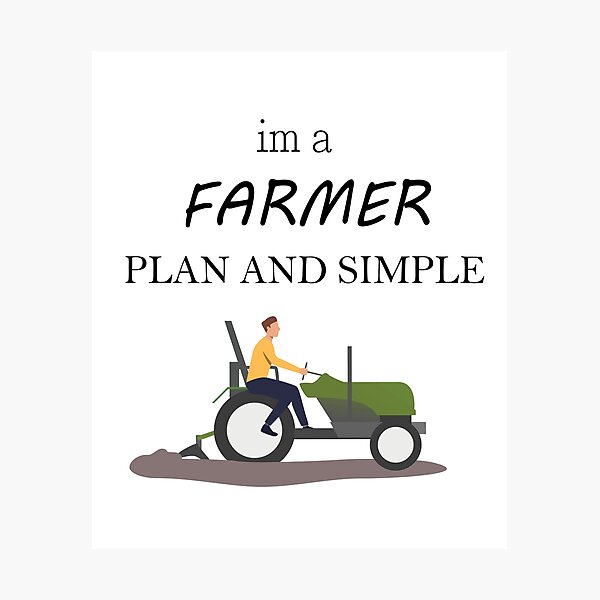 Item preview, i'm a farmer t-shirt design designed and sold by zouhairchnafa.