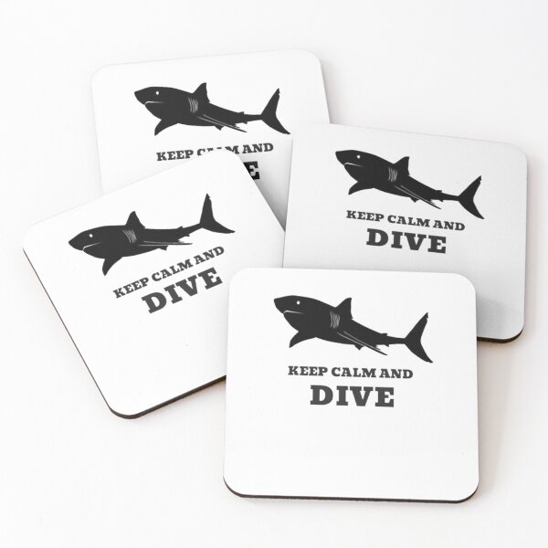 Item preview, Scuba Diving With Sharks Keep Calm And Dive designed and sold by CristinaKarman3.
