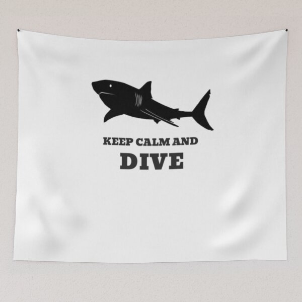 Item preview, Scuba Diving With Sharks Keep Calm And Dive designed and sold by CristinaKarman3.