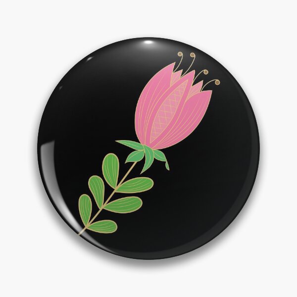 Item preview, Pink tulip stalk designed and sold by The Pattern Mill.