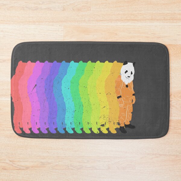 Item preview, Bearded Space Panda Distressed 1 (black) designed and sold by animinimal.