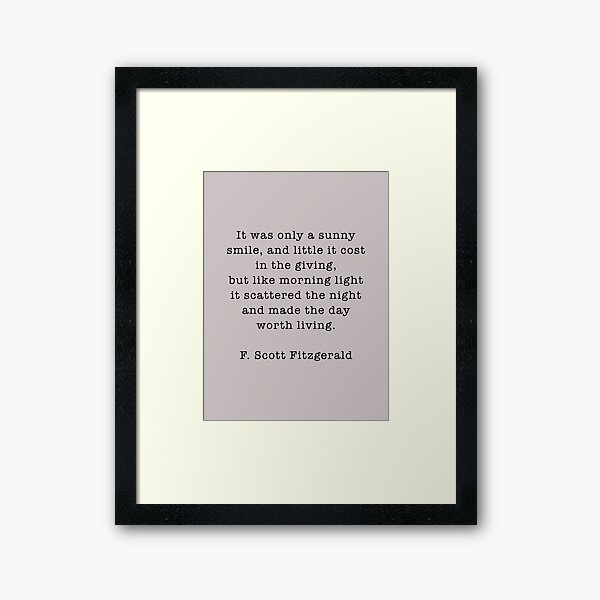 Item preview, It was only a sunny smile, F. Scott Fitzgerald  designed and sold by corbrand.