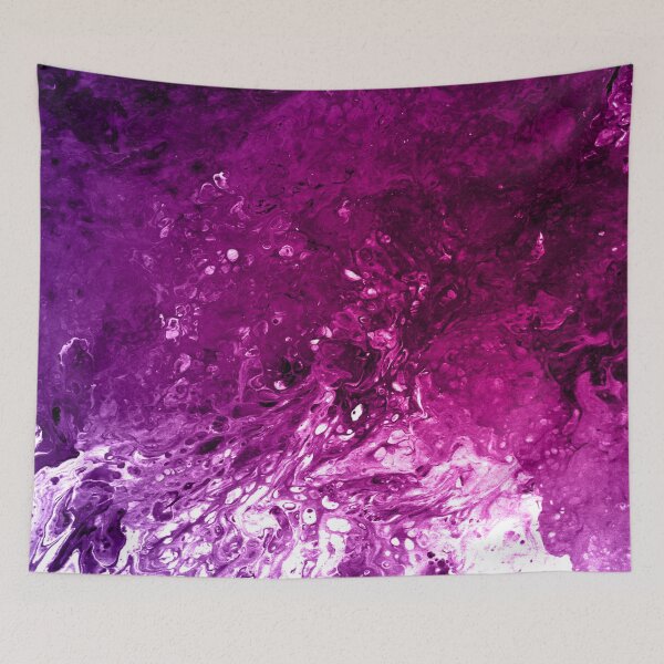 Item preview, Original Purple Acrylic Pour Digital Art designed and sold by ChezM1989.