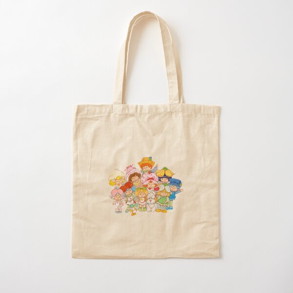 Strawberry shortcake vintage characters Cotton Tote Bag