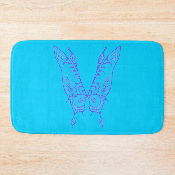 Item preview, Fairy Wings (Indigo Linework on turquoise) designed and sold by GriffinJDesigns.