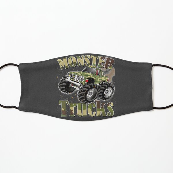 Monster Trucks Funny Camouflage Birthday Gift Kids Mask