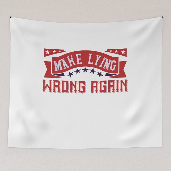 Item preview, Make Lying Wrong Again Anti Trump Political designed and sold by thegoodplan.