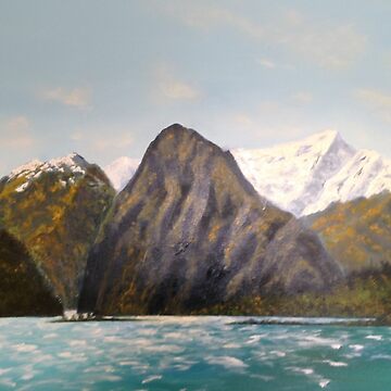 Artwork thumbnail, Lion Peak Milford Sound by Fiona Gurnsey