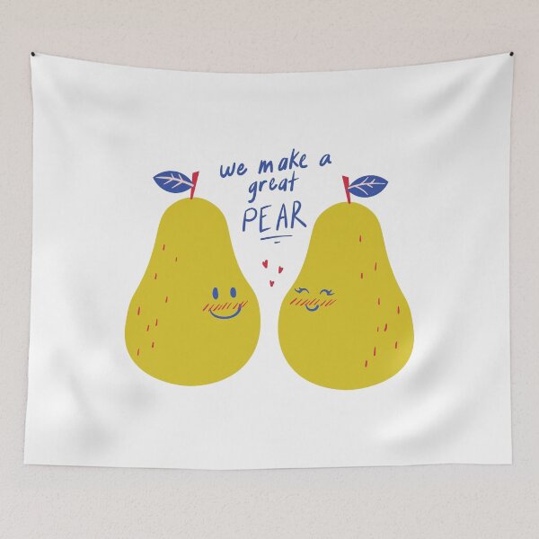 Item preview, We Make A Great Pear, - Witty Valentines Love Quotes designed and sold by ItsNikkiArts.