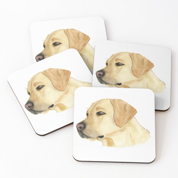 Item preview, Hand-Painted Watercolor Yellow Lab Print Labrador designed and sold by artbykimg.