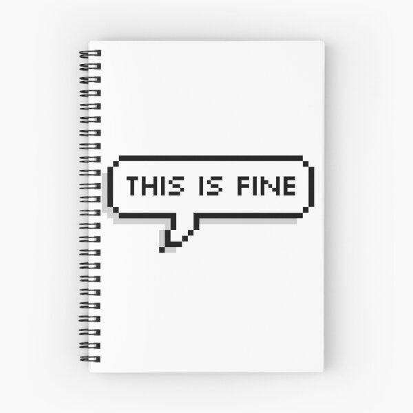Item preview, This is Fine Pixel Speech Bubble designed and sold by Lemon  Merch.